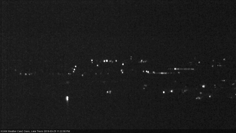 Lake Travis webcam, March 25, 2019 10:25 PM CT