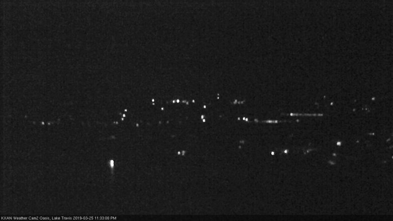 Lake Travis webcam, March 25, 2019 10:35 PM CT
