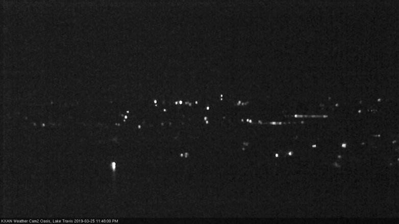 Lake Travis webcam, March 25, 2019 10:50 PM CT