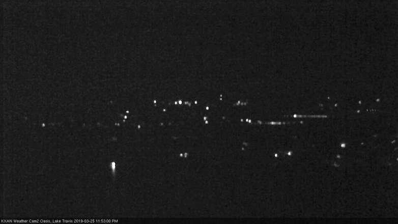 Lake Travis webcam, March 25, 2019 10:55 PM CT