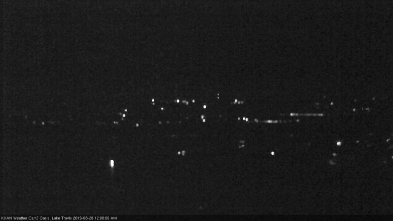 Lake Travis webcam, March 25, 2019 11:10 PM CT