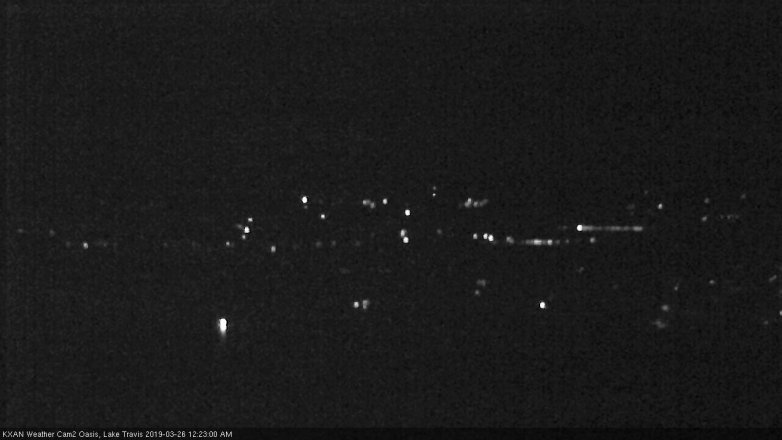 Lake Travis webcam, March 25, 2019 11:25 PM CT