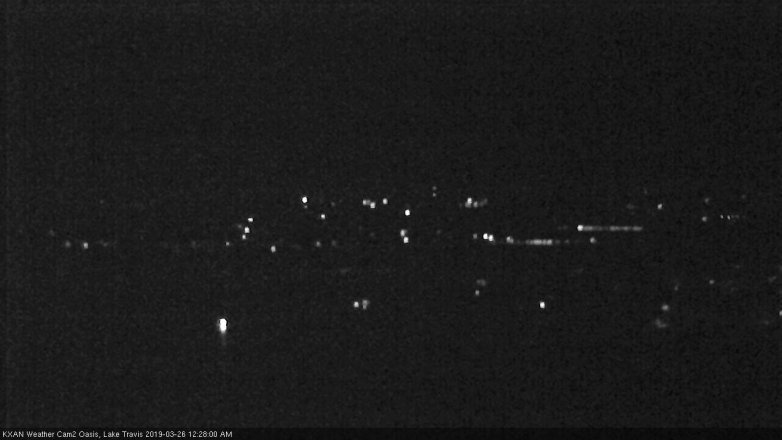 Lake Travis webcam, March 25, 2019 11:30 PM CT