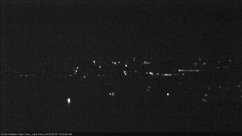 Lake Travis webcam, March 25, 2019 11:45 PM CT