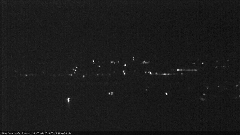 Lake Travis webcam, March 25, 2019 11:50 PM CT
