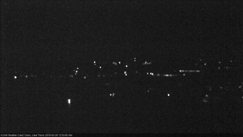 Lake Travis webcam, March 25, 2019 11:55 PM CT
