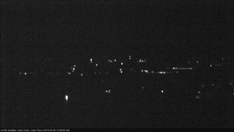 Lake Travis webcam, March 25, 2019 12:00 AM CT