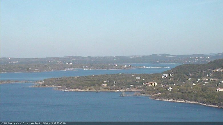 Lake Travis webcam, March 26, 2019 9:00 AM CT