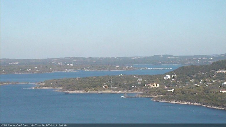 Lake Travis webcam, March 26, 2019 9:20 AM CT