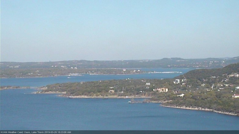 Lake Travis webcam, March 26, 2019 9:25 AM CT