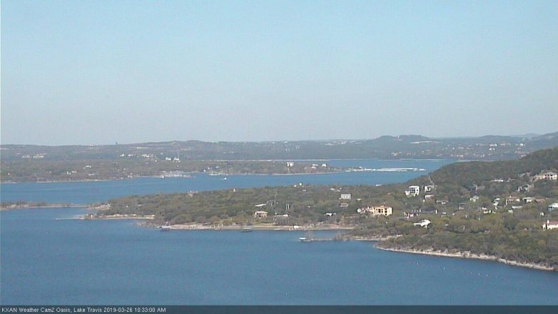 Lake Travis webcam, March 26, 2019 9:35 AM CT