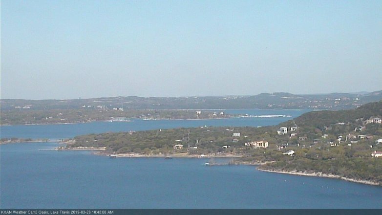Lake Travis webcam, March 26, 2019 9:45 AM CT