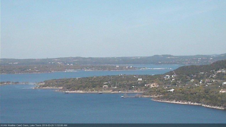 Lake Travis webcam, March 26, 2019 10:55 AM CT