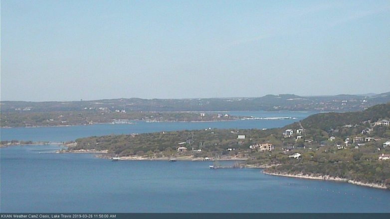Lake Travis webcam, March 26, 2019 11:00 AM CT