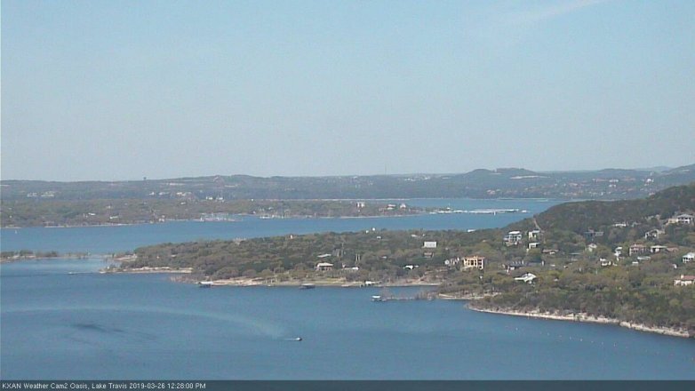 Lake Travis webcam, March 26, 2019 11:30 AM CT