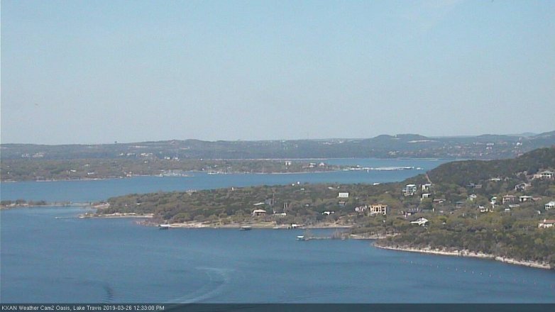 Lake Travis webcam, March 26, 2019 11:35 AM CT