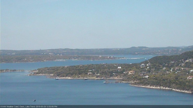 Lake Travis webcam, March 26, 2019 11:55 AM CT