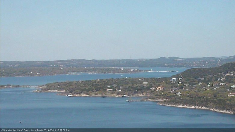 Lake Travis webcam, March 26, 2019 12:00 PM CT