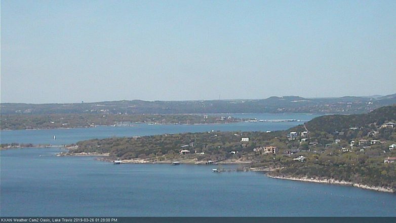 Lake Travis webcam, March 26, 2019 12:30 PM CT