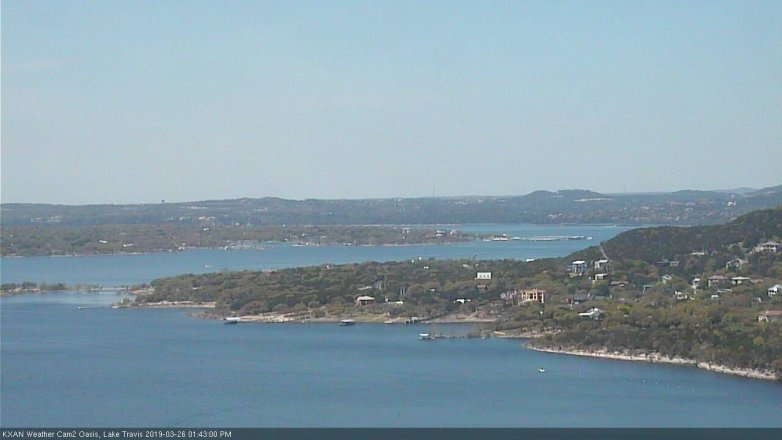 Lake Travis webcam, March 26, 2019 12:45 PM CT
