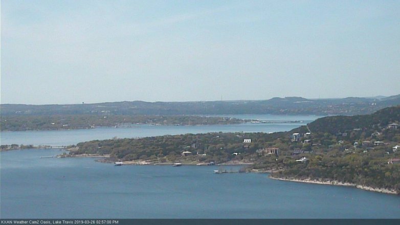 Lake Travis webcam, March 26, 2019 2:00 PM CT