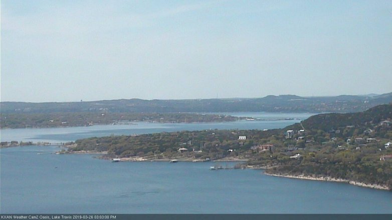 Lake Travis webcam, March 26, 2019 2:05 PM CT