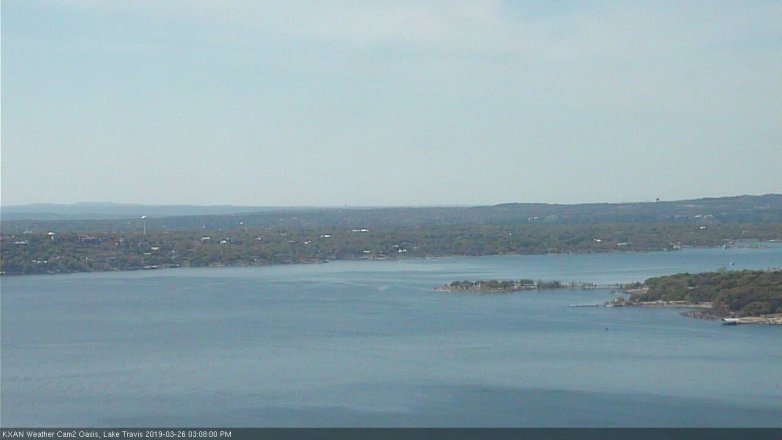 Lake Travis webcam, March 26, 2019 2:10 PM CT