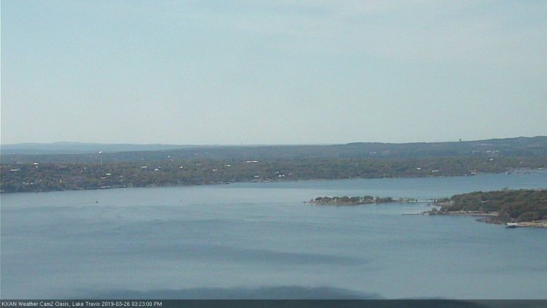 Lake Travis webcam, March 26, 2019 2:25 PM CT