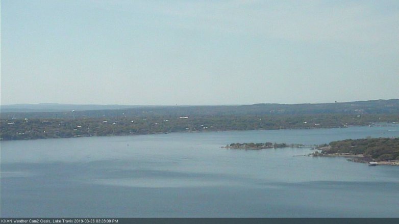 Lake Travis webcam, March 26, 2019 2:30 PM CT