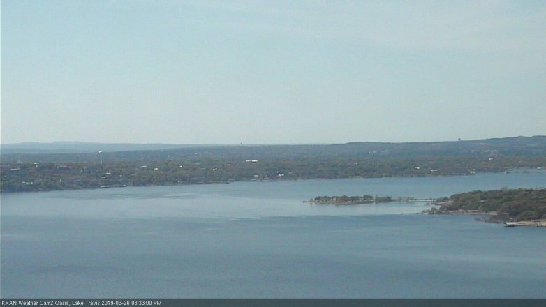 Lake Travis webcam, March 26, 2019 2:35 PM CT