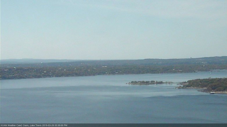 Lake Travis webcam, March 26, 2019 2:40 PM CT