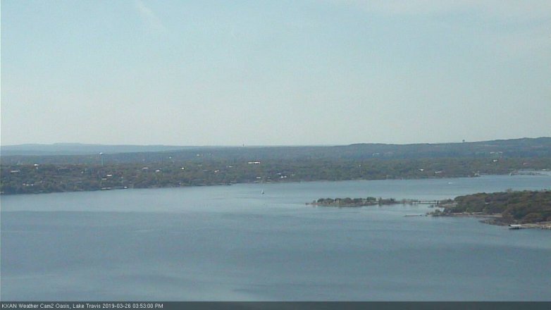 Lake Travis webcam, March 26, 2019 2:55 PM CT