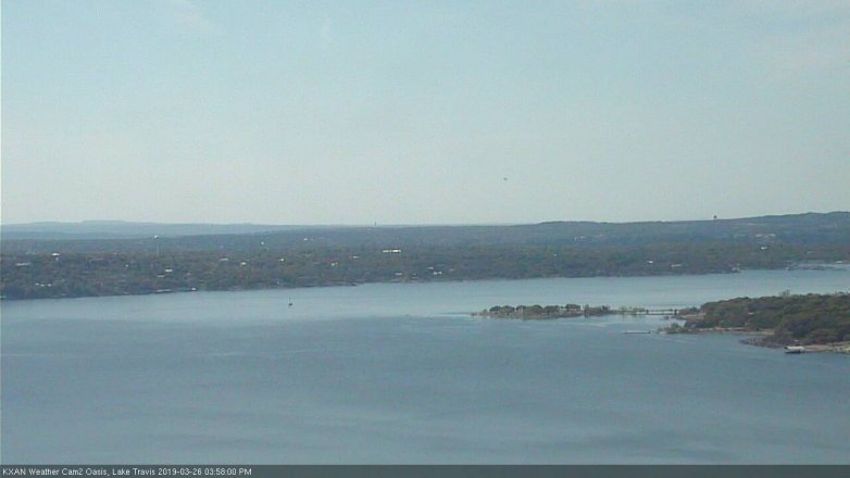 Lake Travis webcam, March 26, 2019 3:00 PM CT