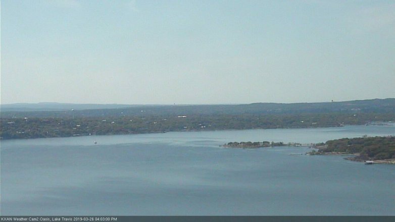 Lake Travis webcam, March 26, 2019 3:05 PM CT