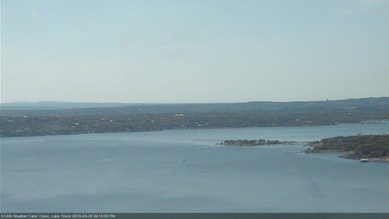 Lake Travis webcam, March 26, 2019 3:20 PM CT