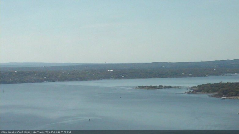 Lake Travis webcam, March 26, 2019 3:25 PM CT