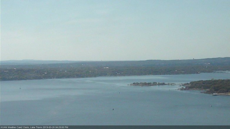 Lake Travis webcam, March 26, 2019 3:30 PM CT