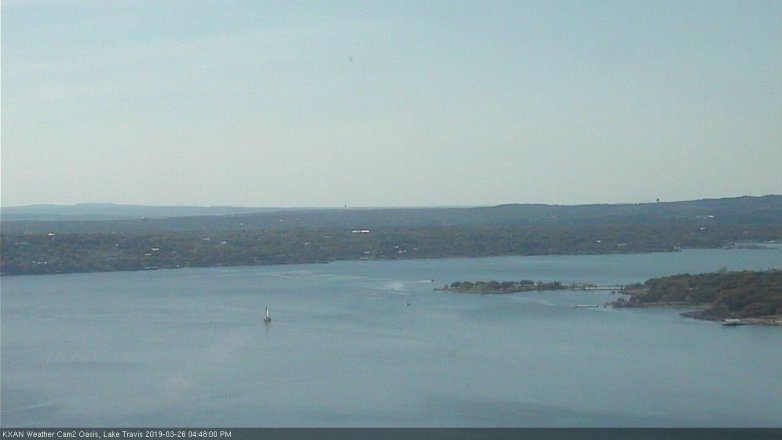 Lake Travis webcam, March 26, 2019 3:50 PM CT