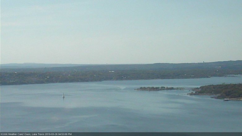 Lake Travis webcam, March 26, 2019 3:55 PM CT
