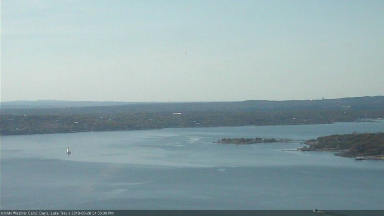 Lake Travis webcam, March 26, 2019 4:00 PM CT