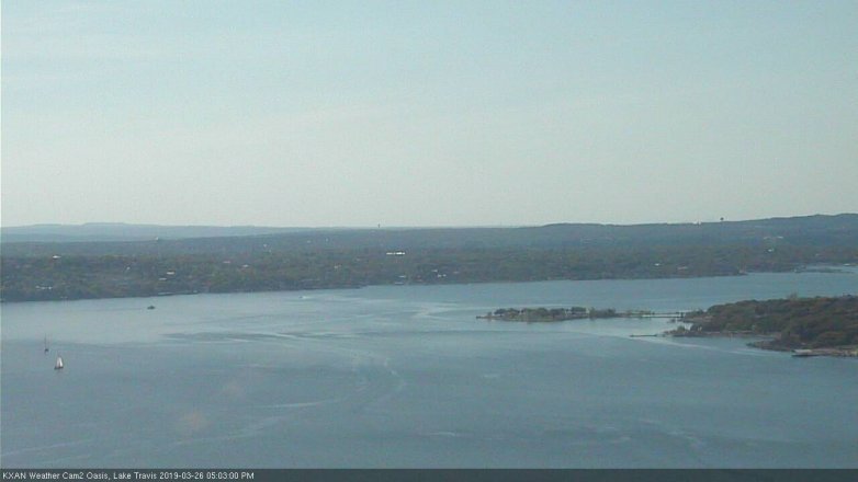Lake Travis webcam, March 26, 2019 4:05 PM CT