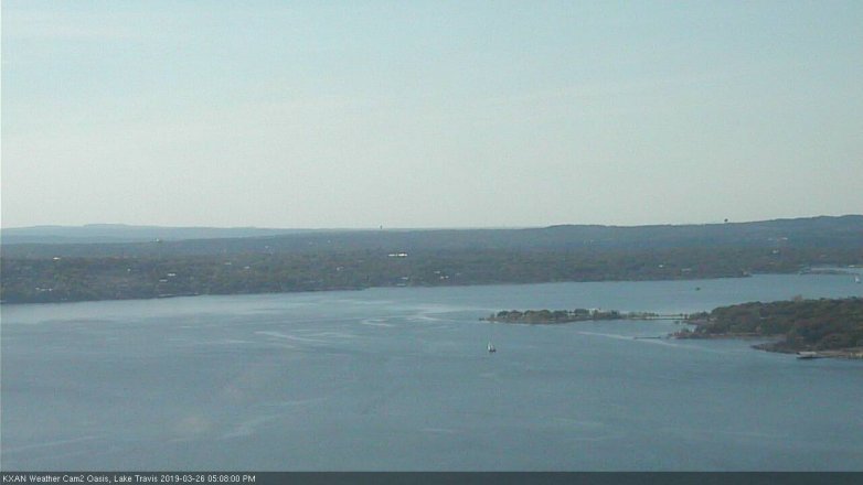 Lake Travis webcam, March 26, 2019 4:10 PM CT