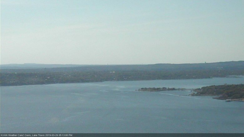 Lake Travis webcam, March 26, 2019 4:15 PM CT