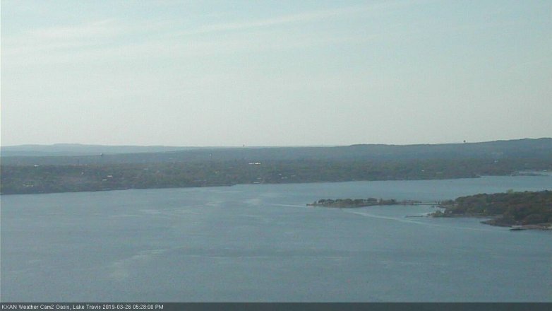 Lake Travis webcam, March 26, 2019 4:30 PM CT