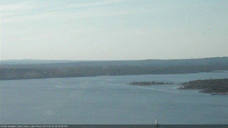 Lake Travis webcam, March 26, 2019 4:35 PM CT
