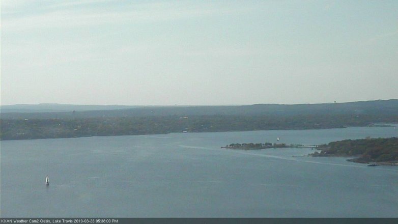 Lake Travis webcam, March 26, 2019 4:40 PM CT