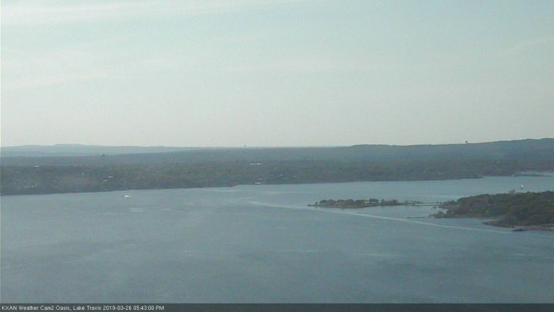 Lake Travis webcam, March 26, 2019 4:45 PM CT