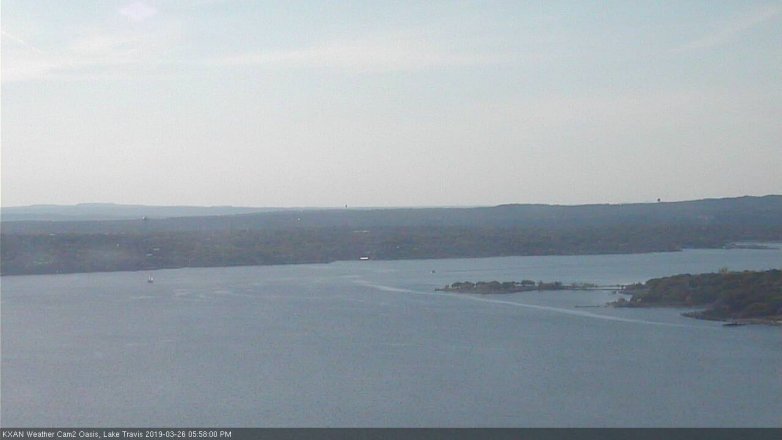 Lake Travis webcam, March 26, 2019 5:00 PM CT