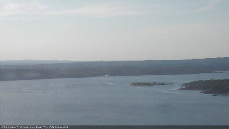 Lake Travis webcam, March 26, 2019 5:05 PM CT