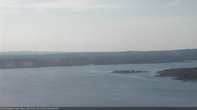 Lake Travis webcam, March 26, 2019 5:10 PM CT